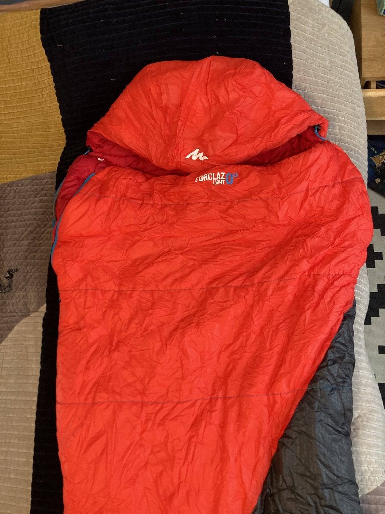2 x Quechua Forclaz 0º Slaapzakken, Ophalen, Zo goed als nieuw
