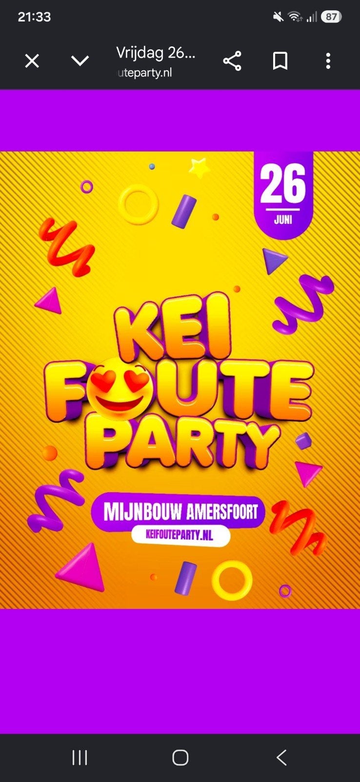 Qmusic Kei foute party 26 juni, Twee personen