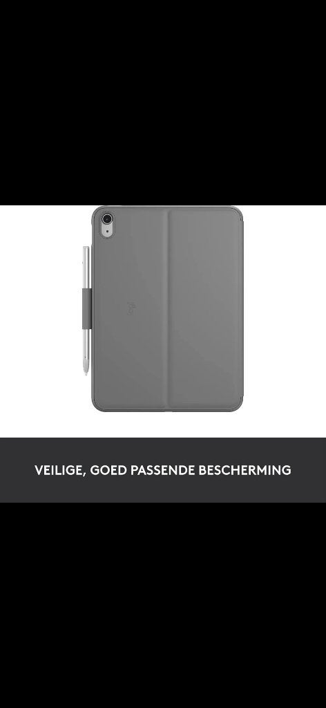 Logitech Slim Folio Hoes met Toetsenbord voor iPad 10e Gen, Computers en Software, 10 inch, Logitech, IPad 10e generatie en A16