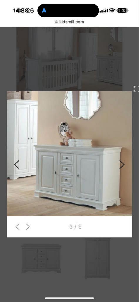 Kidsmill Louisse de Phillipe commode en wandplank, Ophalen, Gebruikt, 50 tot 70 cm, 100 cm of meer