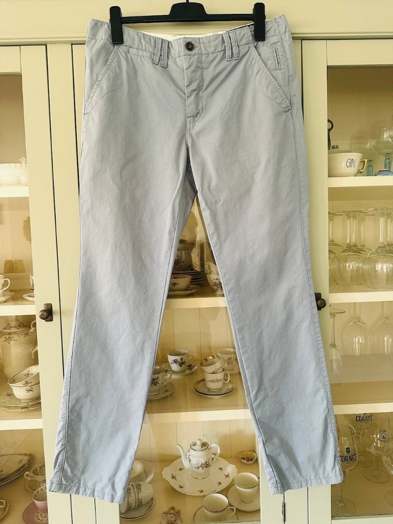 broek chino licht blauw the Sting maat  XL zgan, Blauw, Maat 56/58 (XL), Ophalen of Verzenden, Zo goed als nieuw