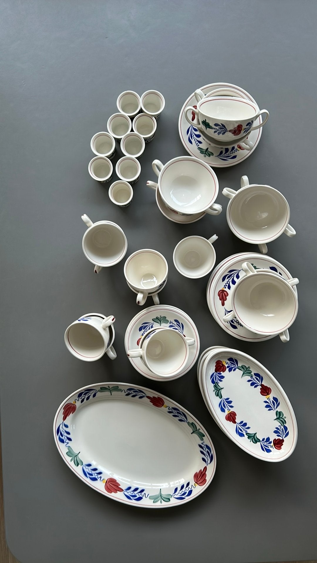 Boch Boerenbont servies - diverse onderdelen, Ophalen, Gebruikt, Landelijk/Boerenbont, Royal Boch