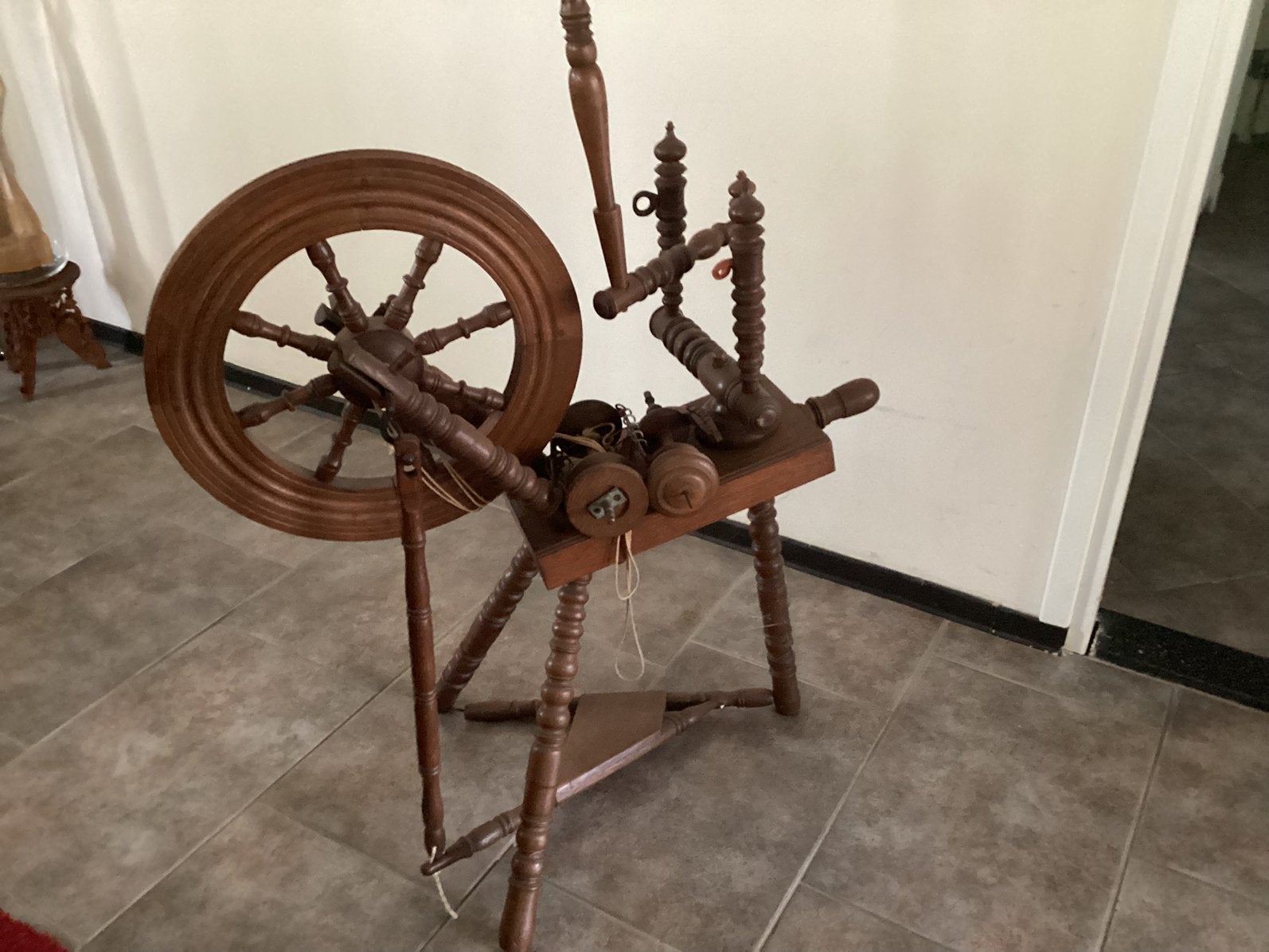 Spinnenwiel, Ophalen
