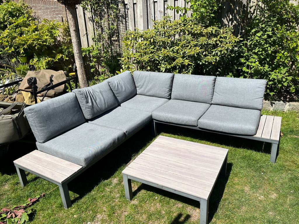 Le Sud hoekloungeset Toulouse - antraciet - 3 delig, Tuin en Terras, Ophalen, Gebruikt