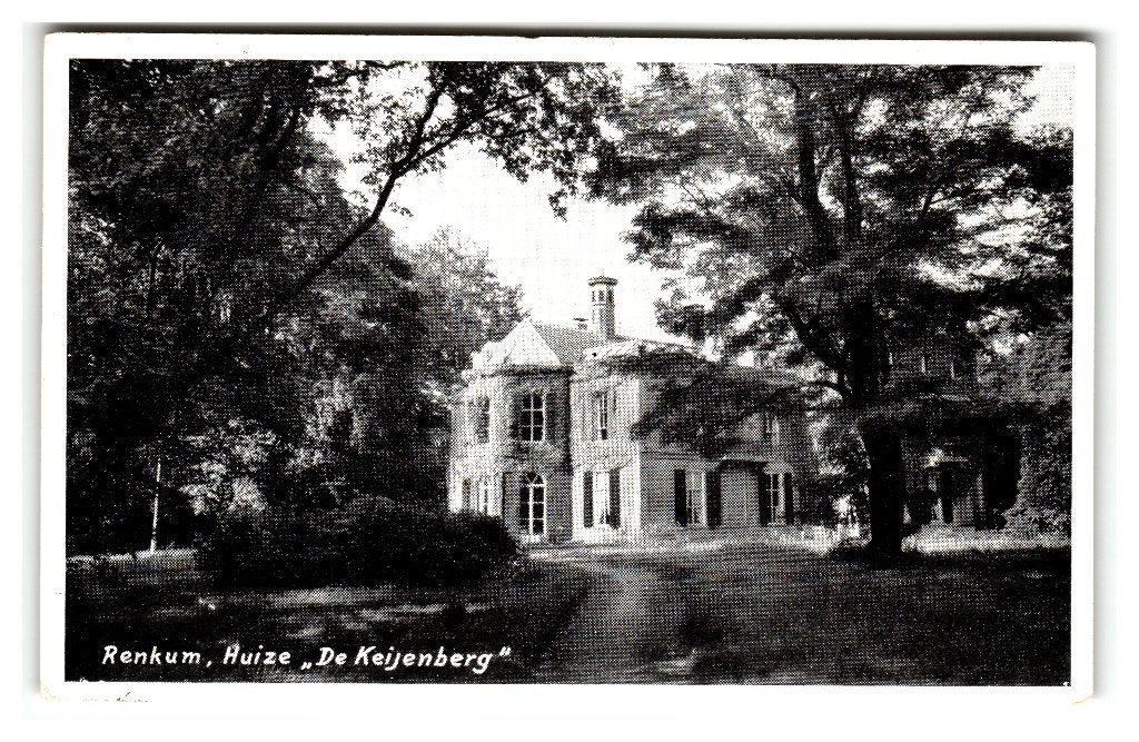 Renkum, Huize "De Keijenberg" - Opruimingskaart, Verzamelen, Ansichtkaarten | Nederland, Ophalen of Verzenden, 1940 tot 1960, Gelopen