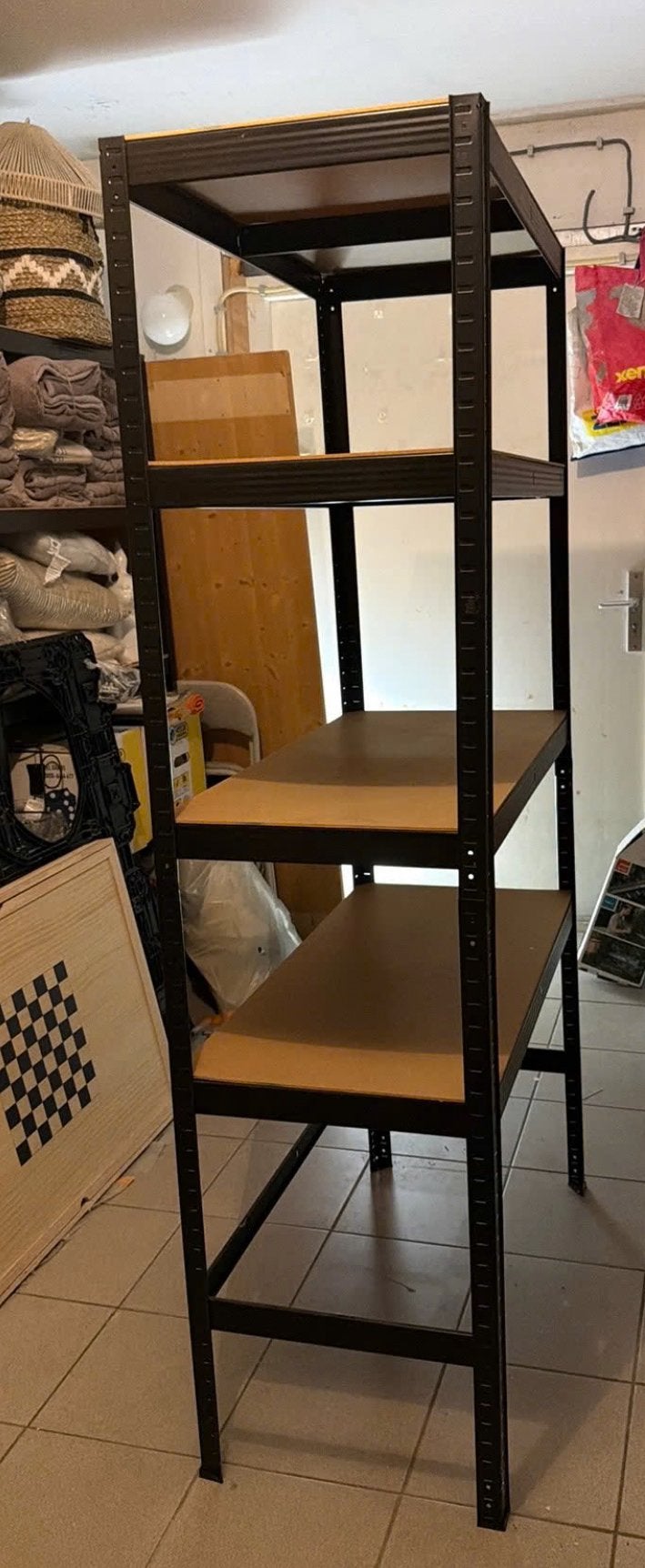 Stellingkast zwart, Huis en Inrichting, Kasten | Stellingkasten, Ophalen, Zo goed als nieuw