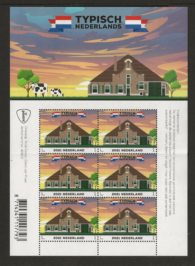 5xVel Typisch Nederland Huizen, no V3909 ev, postfris, Ophalen of Verzenden, Postfris