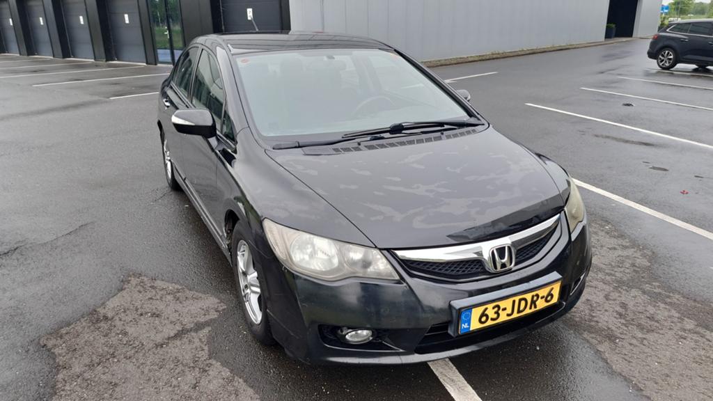Honda Civic 1.3 Vtec Hybrid 4DR C-tr. 2009 Zwart, Auto's, Honda, Bluetooth, Zwart, Origineel Nederlands, 22 km/l
