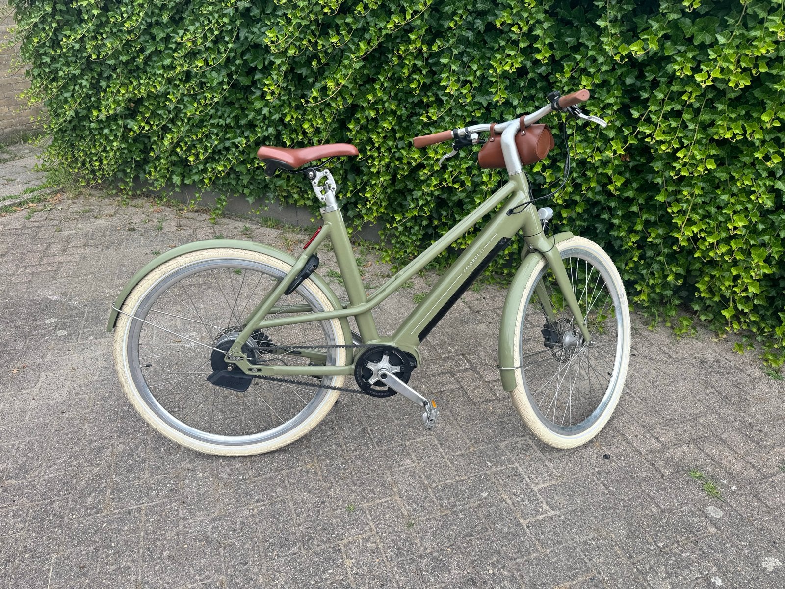 Veloretti yvi one e-fiets mosgroen, Ophalen, Zo goed als nieuw, Cortina, 51 tot 55 cm