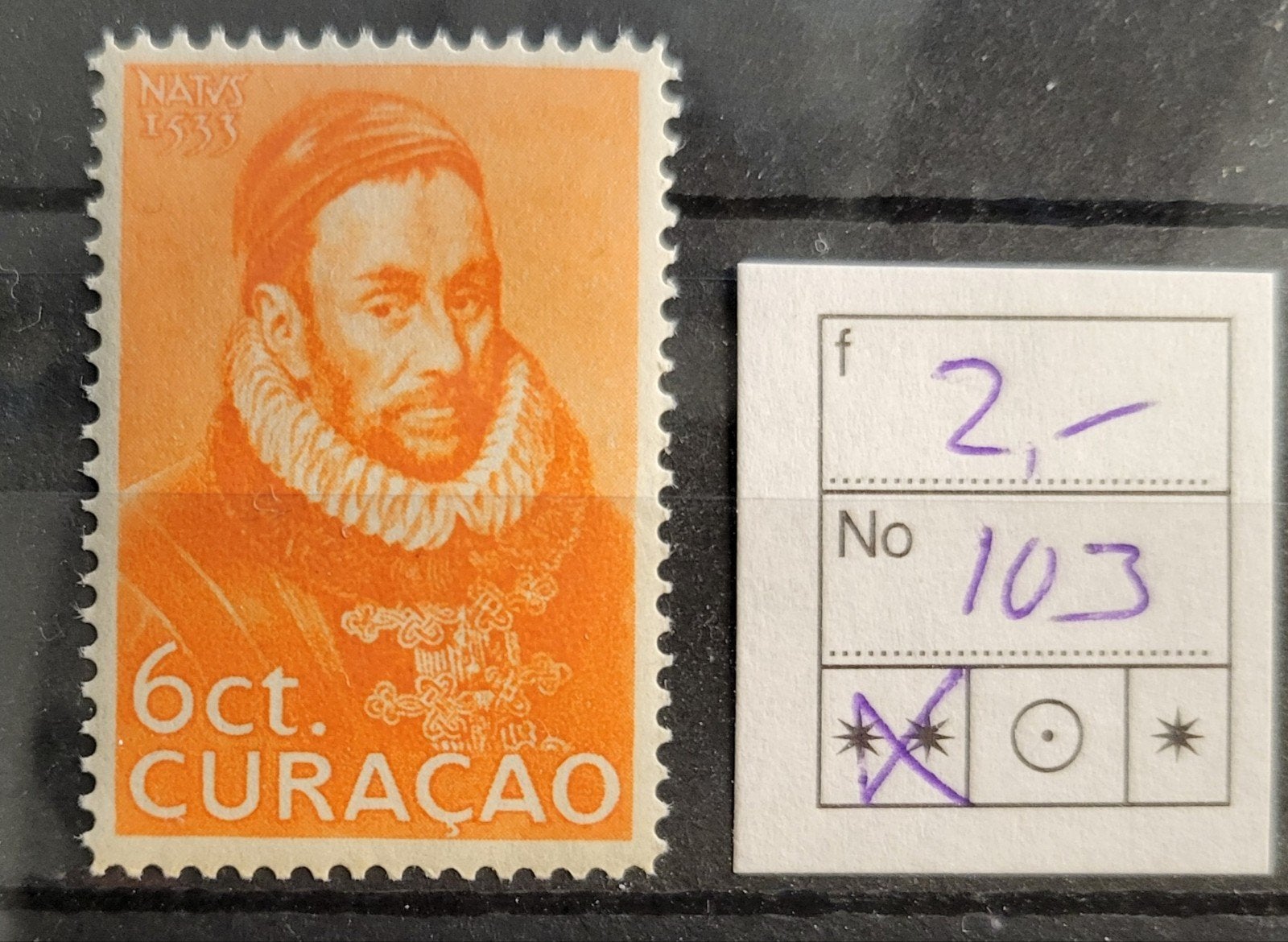 Curacao 103 POSTFRIS, Ophalen of Verzenden, Postfris