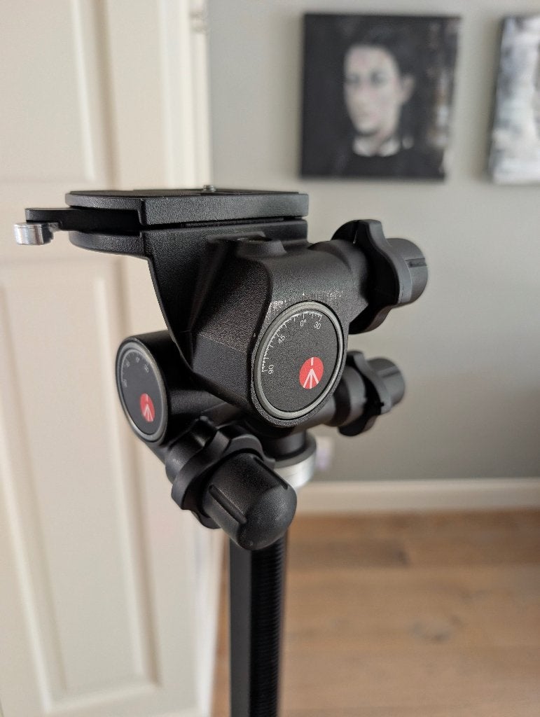 Manfrotto 410 Junior geared head, 125 cm of minder, Ophalen of Verzenden, 3-assige stabilisatie, Manfrotto