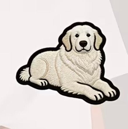 Golden Retriever warmteoverdracht sticker vinyl 7cm, Hobby en Vrije tijd, Naaien en Fournituren, Ophalen of Verzenden, Nieuw