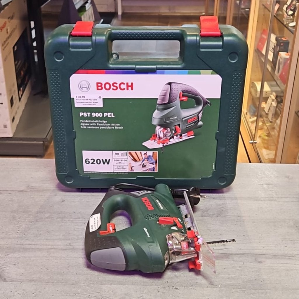 Bosch PST 900 PEL 620W Decoupeerzaag Incl: Koffer, Bosch, Gebruikt, Support@bosch.com, Robert Bosch GmbH
Robert-Bosch-Platz 1
70839 Gerlingen-SchillerhÃ¶he
Germany