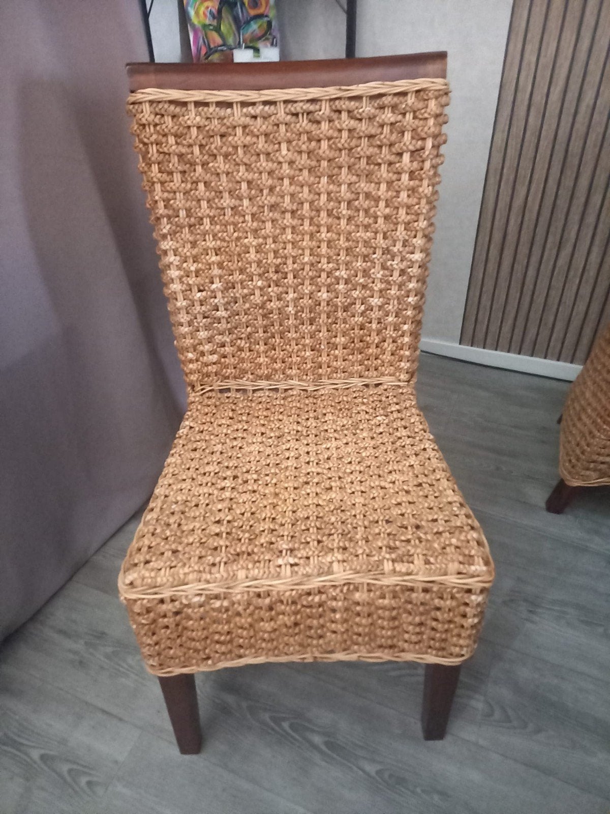 4 stevige eetkamerstoelen, Bruin, Zo goed als nieuw, Vier, Hout