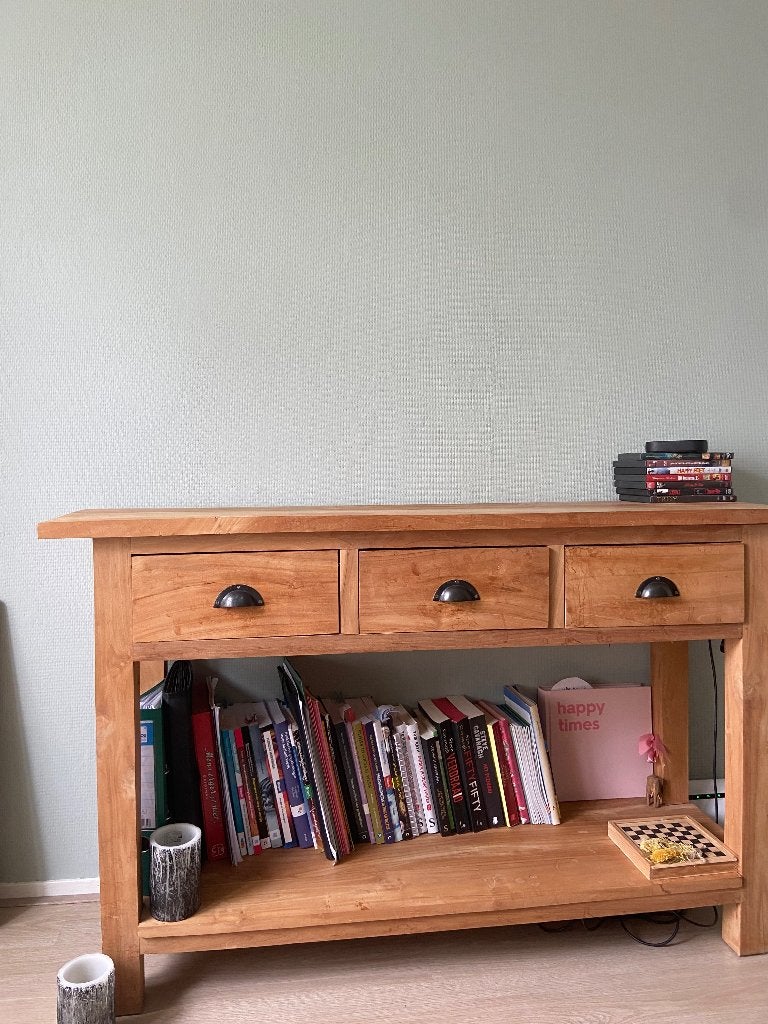 Tv meubel, Ophalen, 100 tot 150 cm, 100 tot 150 cm, Zo goed als nieuw