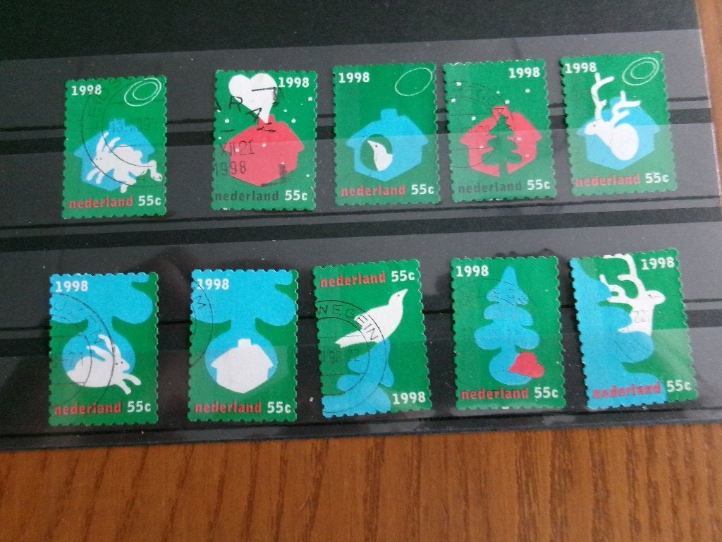 1998 - decemberzegels (288f), Verzenden, Gestempeld