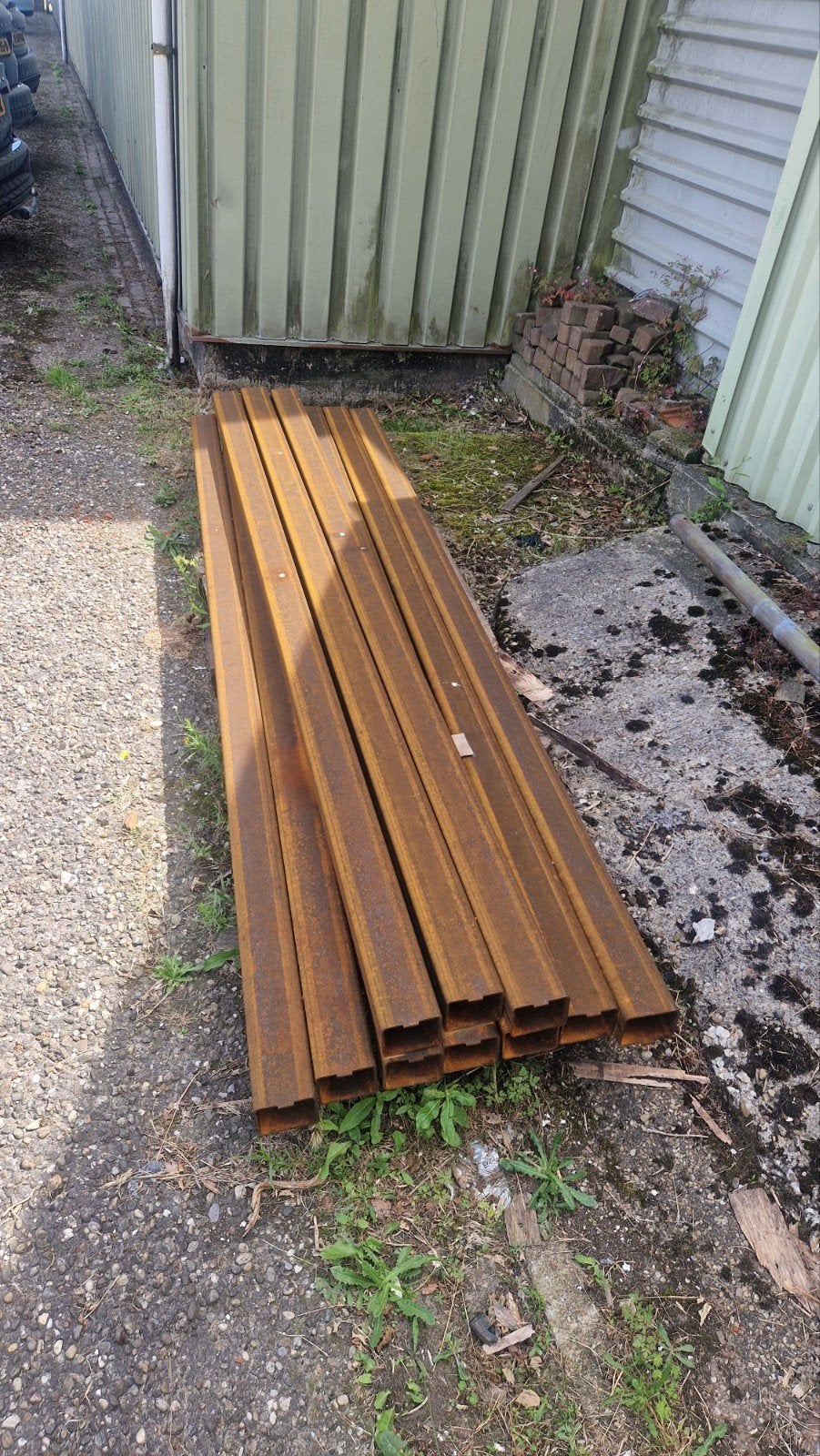 Koker staal 100x80x4 L3000 12x, Doe-het-zelf en Verbouw, Metalen, Ophalen, Nieuw