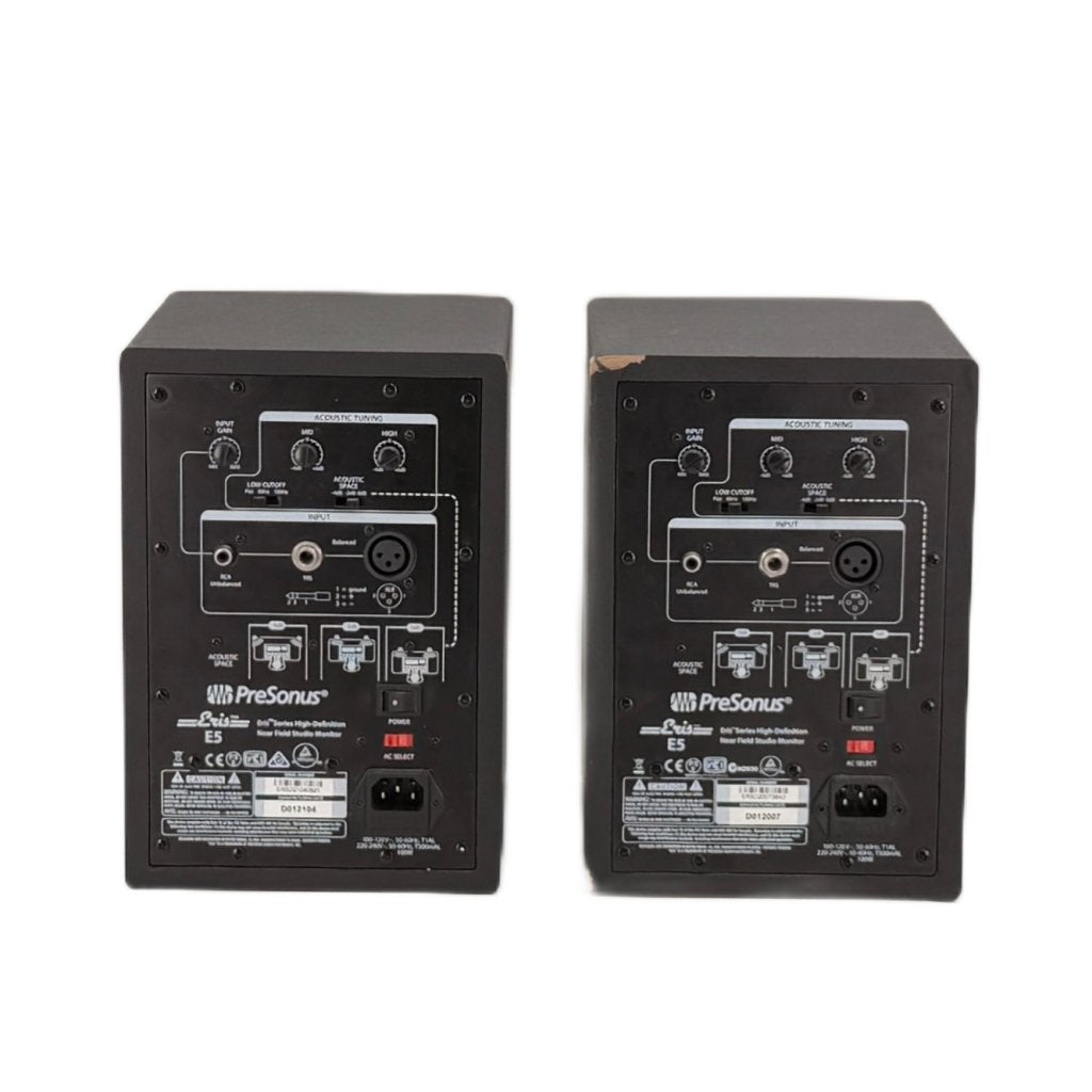 Presonus Eris E5 Studio Monitoren | Inclusief standaarden, PreSonus, Gebruikt, https://www.presonus.com/contact-us, 18011 Grand Bay Court, Baton Rouge, LA 70809, Verenigde Staten