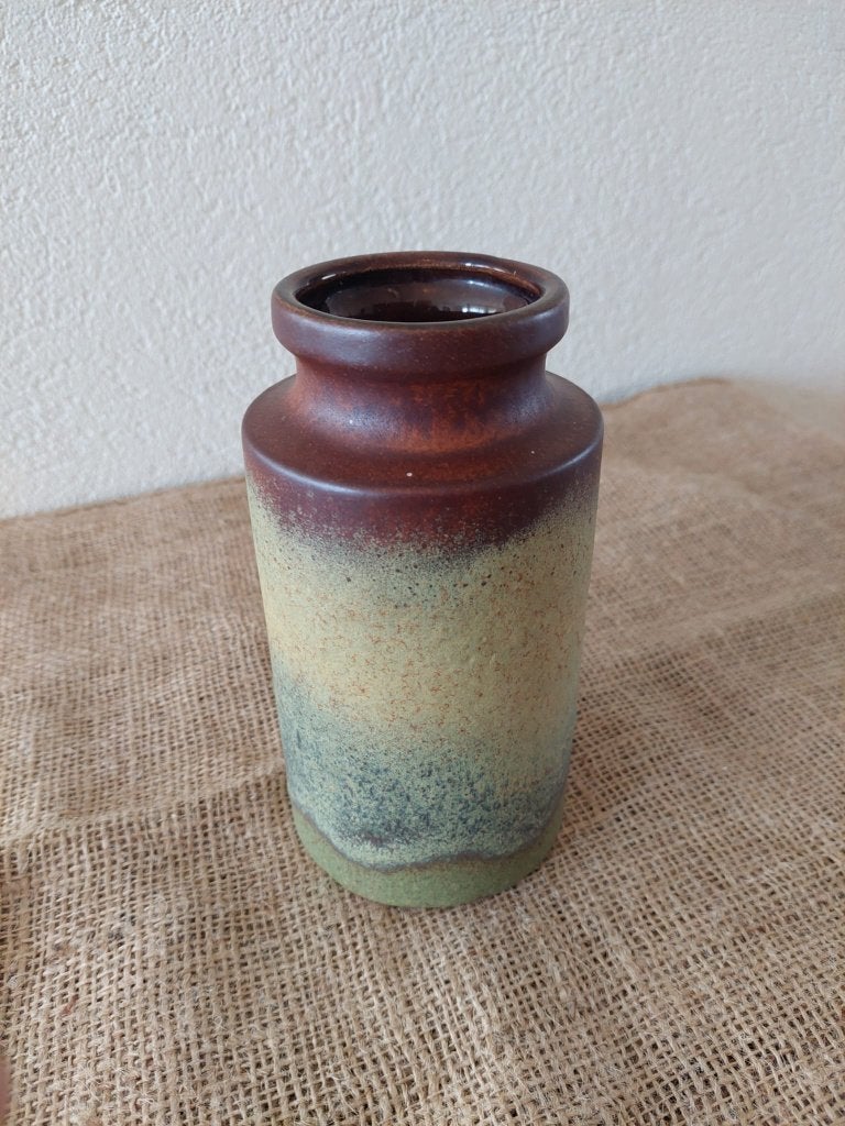w germany vaas 18cm muliti color., Ophalen, Handgemaakt, Meerkleurig, Zo goed als nieuw