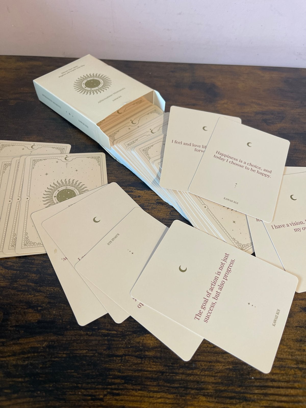 Kawaii Koi Affirmatie Kaarten - Nieuwstaat, Boeken, Ophalen of Verzenden, Zo goed als nieuw, Spiritualiteit algemeen, Overige typen