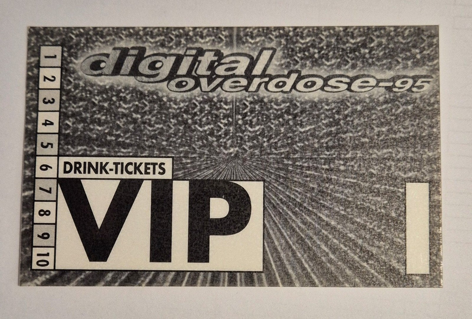 Digital overdose vip drink tickets, Verzamelen, Ophalen of Verzenden