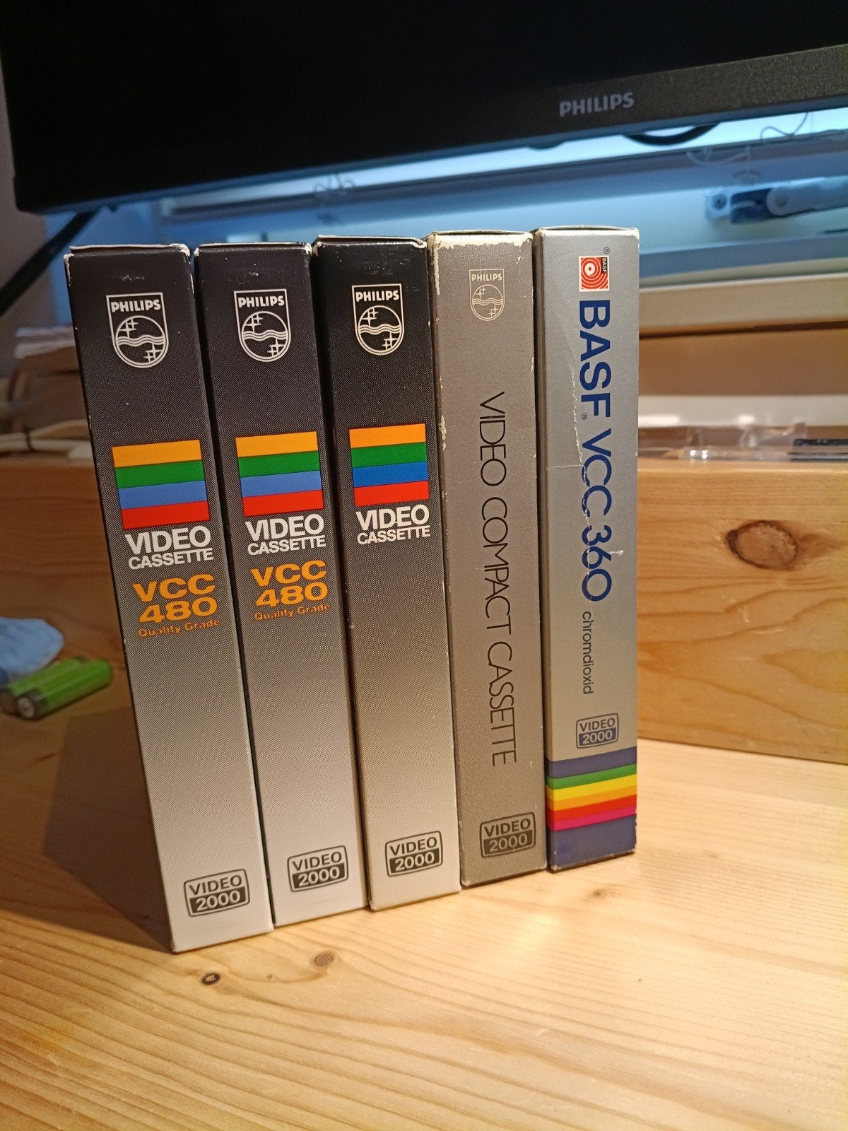Video 2000 VCC 360 en VCC 480 videobanden - 5 stuks, Gebruikt, Alle leeftijden, Overige genres, VCC