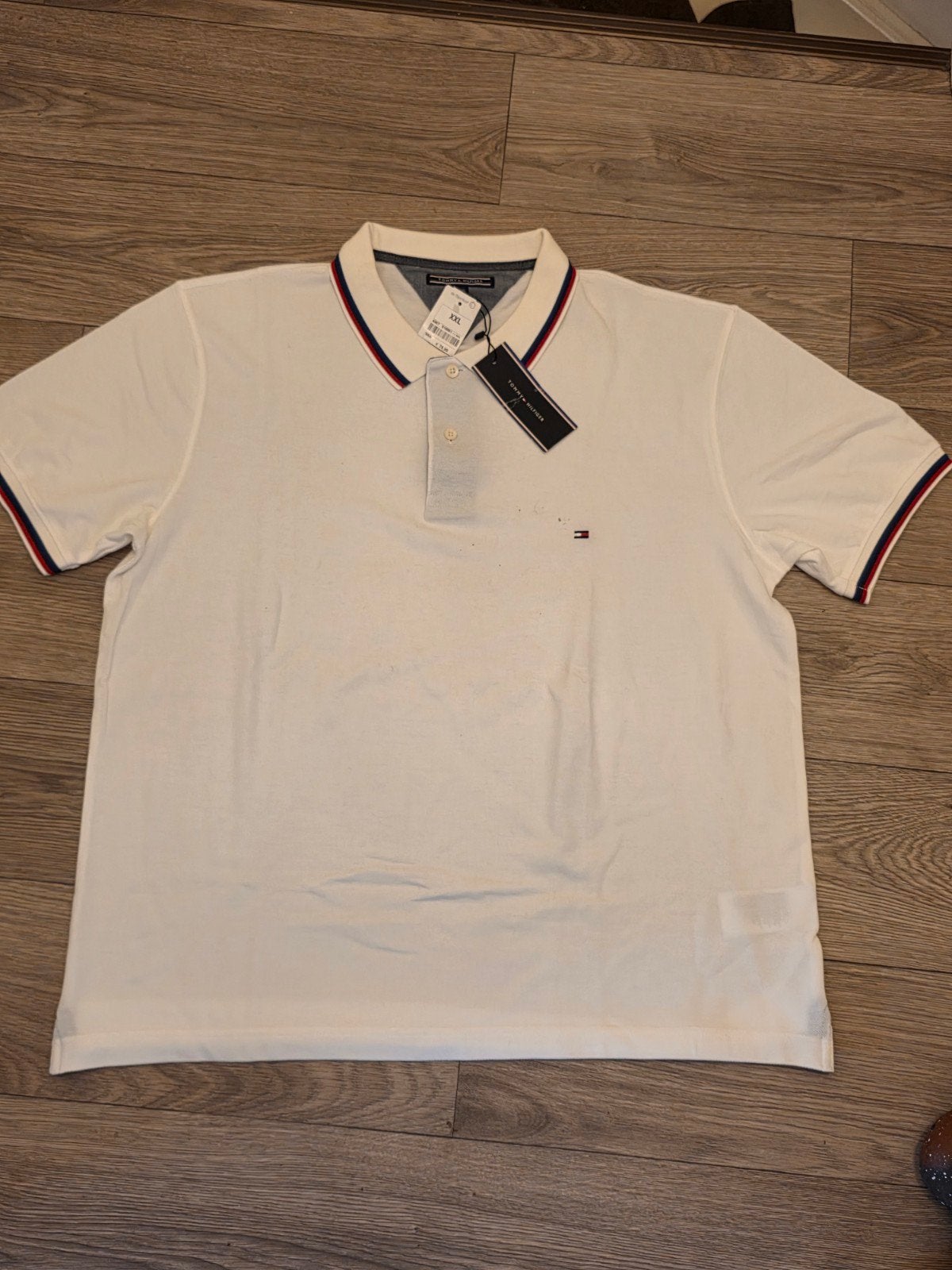 Tommy Hilfiger polo shirt - wit - XXL - Nieuw met kaartjes, Kleding | Heren, Polo's, Wit, Tommy Hilfiger, Nieuw, Overige maten