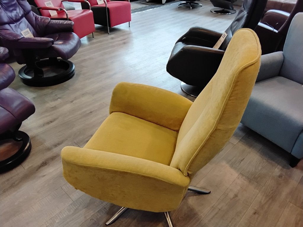 Mooie relaxstoel (handmatig) voor 145=! Second Life Wolvega!, Huis en Inrichting, Ophalen, 75 tot 100 cm, Zo goed als nieuw, Stof
