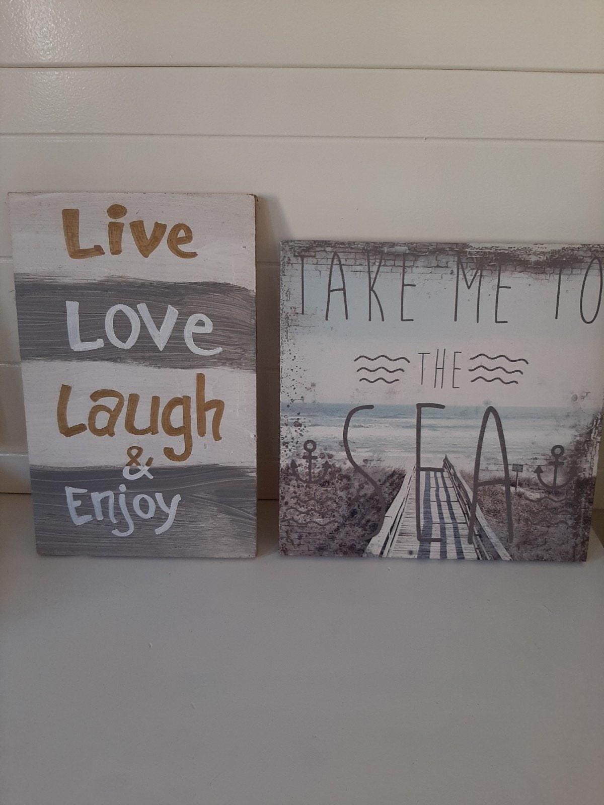 Decoratieve borden, Huis en Inrichting, Ophalen, Hout, Gebruikt, Meerkleurig