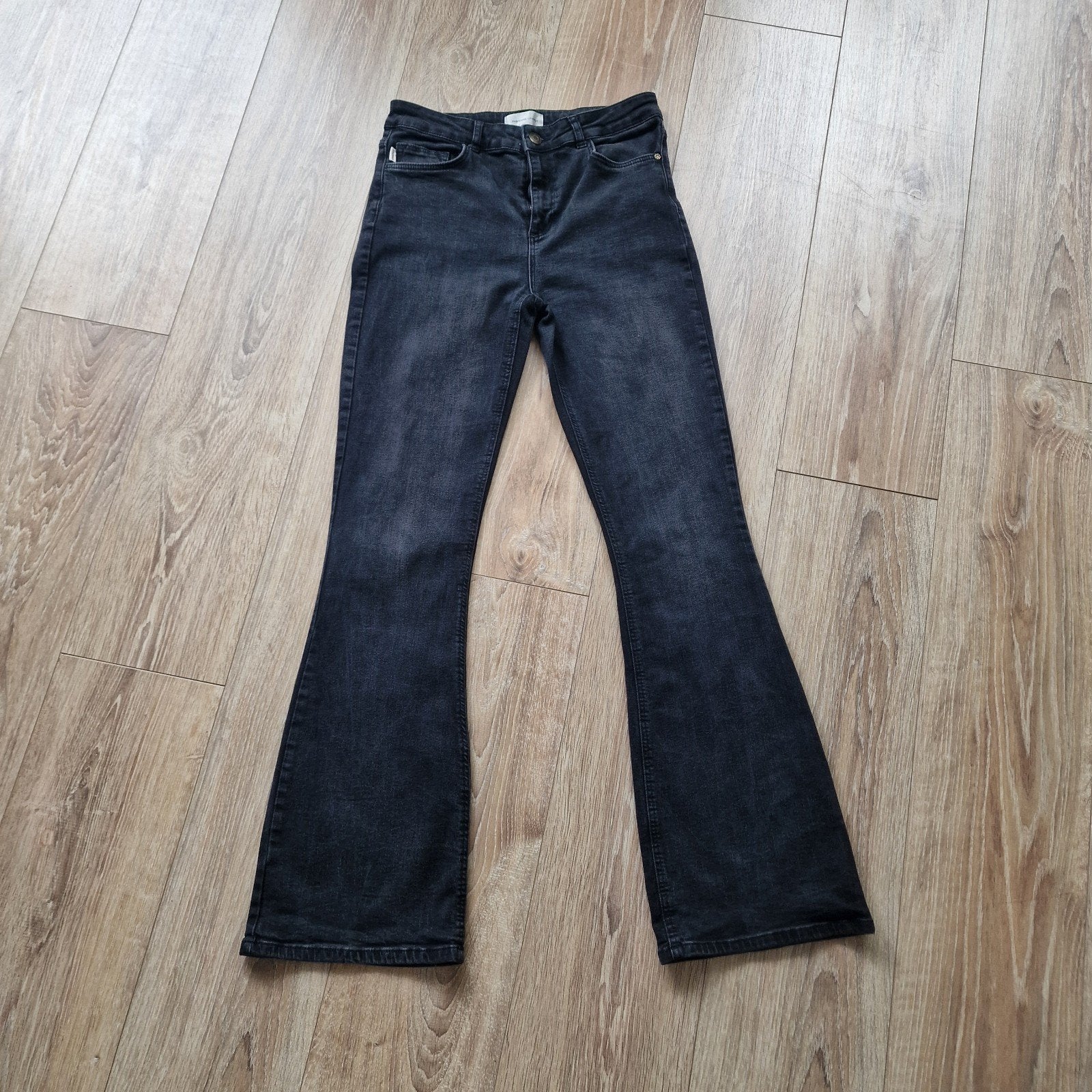 Fabienne Chapot Eva Flare jeans maat 27/32. Antraciet, Kleding | Dames, ., Fabienne Chapot, Ophalen of Verzenden, Zo goed als nieuw