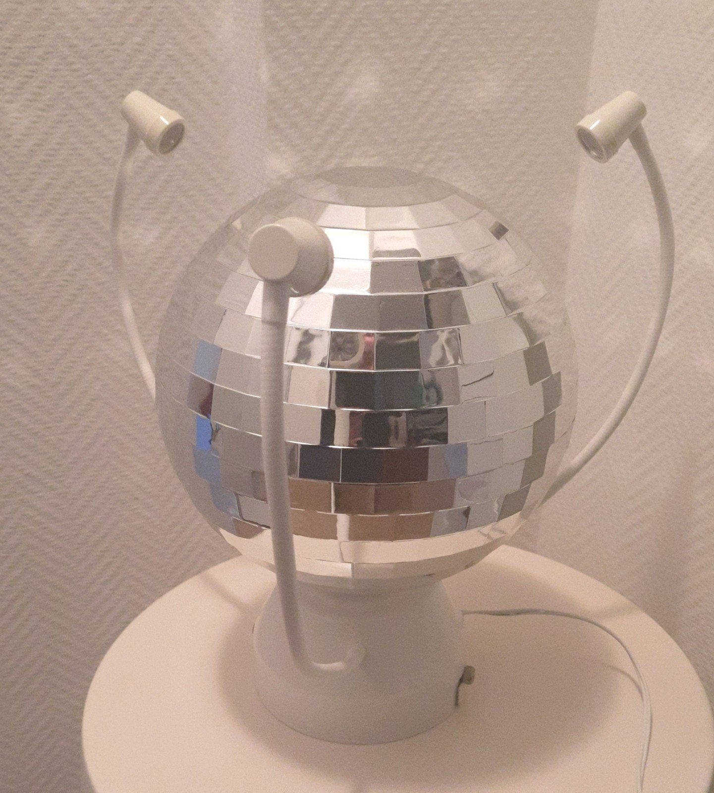 Discobol spiegelbol ikea type dansa, lees de beschrijving, Ophalen of Verzenden, Zo goed als nieuw, Plafondlamp, Metaal