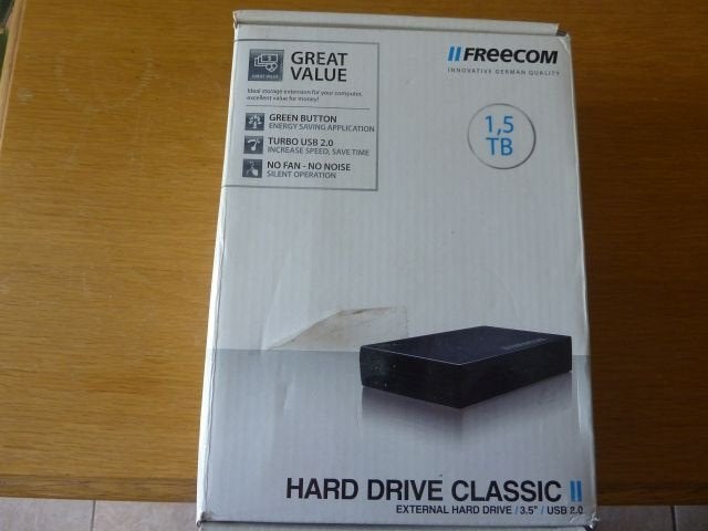 Freecom externe HDD 1500 GB usb 2.0, Computers en Software, Harde schijven, HDD, Ophalen of Verzenden, Zo goed als nieuw, Diverse merken