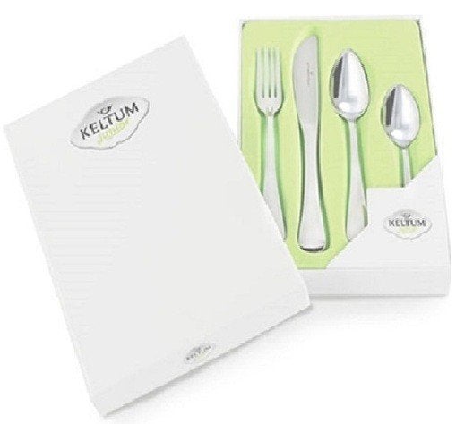 Kinderbestek Keltum glad rvs 4-delig, Verzenden, Nieuw, Rvs of Chroom