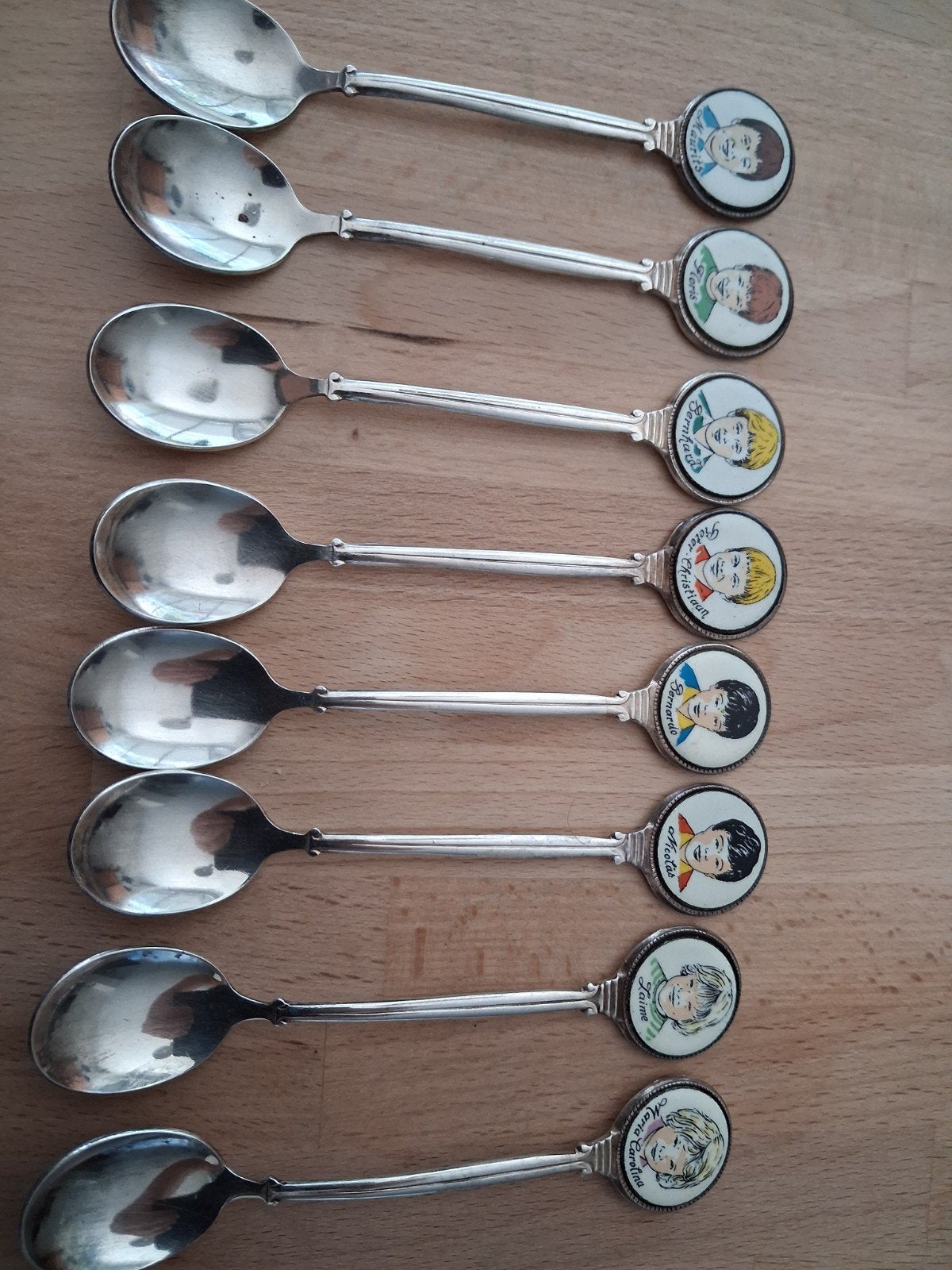 Set van 8 Koninklijke Lepeltjes - Oranjehuis, Antiek en Kunst, Antiek | Bestek, Ophalen of Verzenden