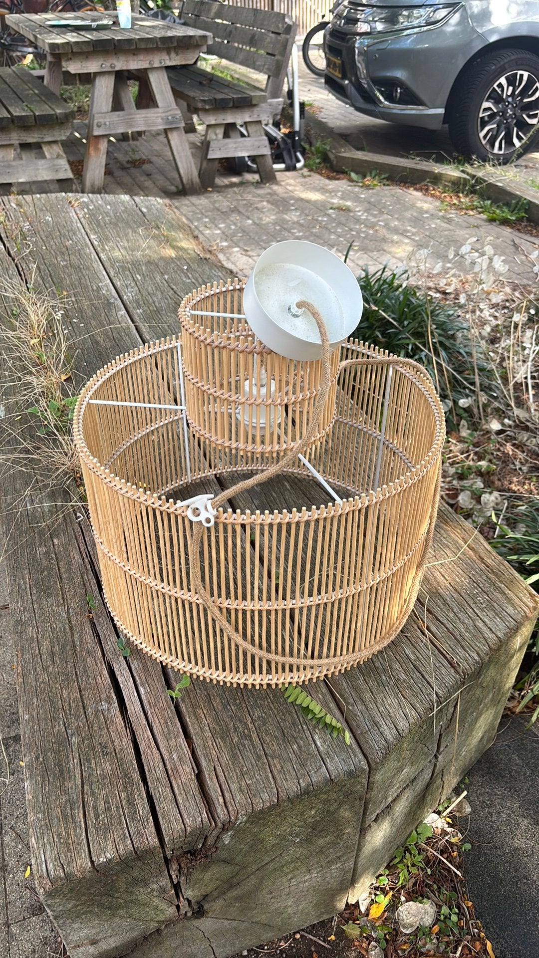 H&M Home lamp, Huis en Inrichting, Ophalen, Zo goed als nieuw, Rond