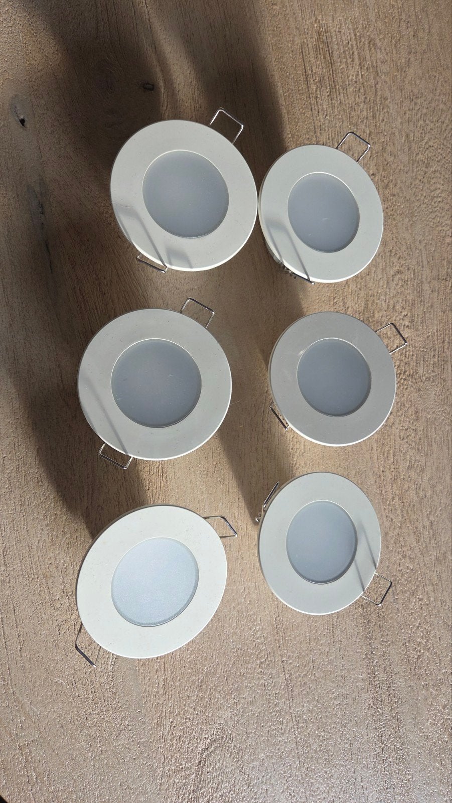 6 Prolight LED inbouwspots 5W IP65 - Badkamer geschikt, Led-lamp, Gebruikt, Ophalen of Verzenden, Overige merken