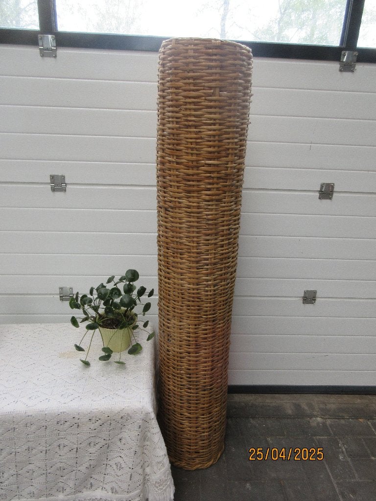 Grote rieten - bamboe koker XXL 153 hoog doorsnee 27 cm., Huis en Inrichting, Woonaccessoires | Zuilen en Pilaren, Ophalen, Gebruikt