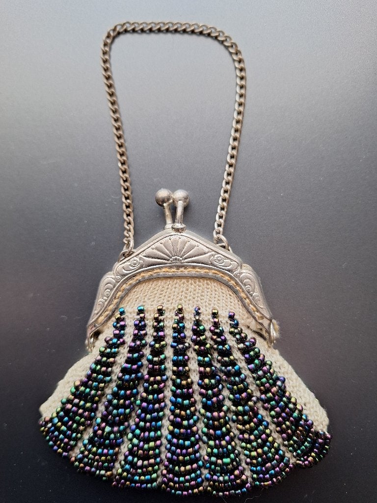 Vintage kleine beugeltasjes, kralenbeursjes, portemonnee, Sieraden, Tassen en Uiterlijk, Portemonnees, Overige merken, Gebruikt