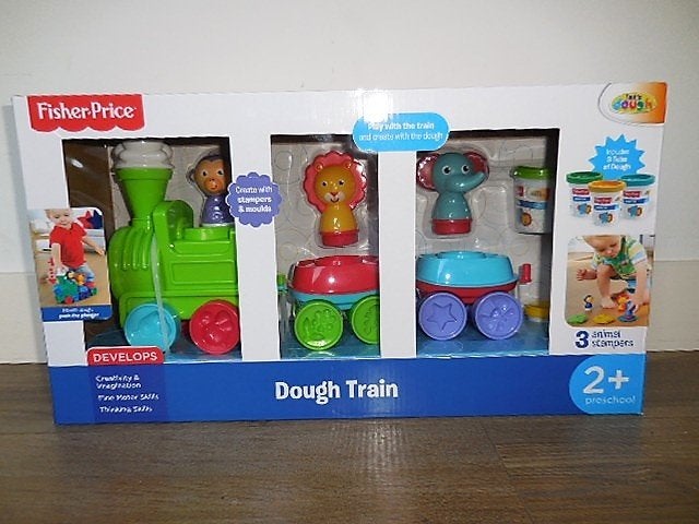 Gloed Nieuw Fisher Price Dough Trein Kleiset, Ophalen of Verzenden, Nieuw, Duw- of Trekspeelgoed