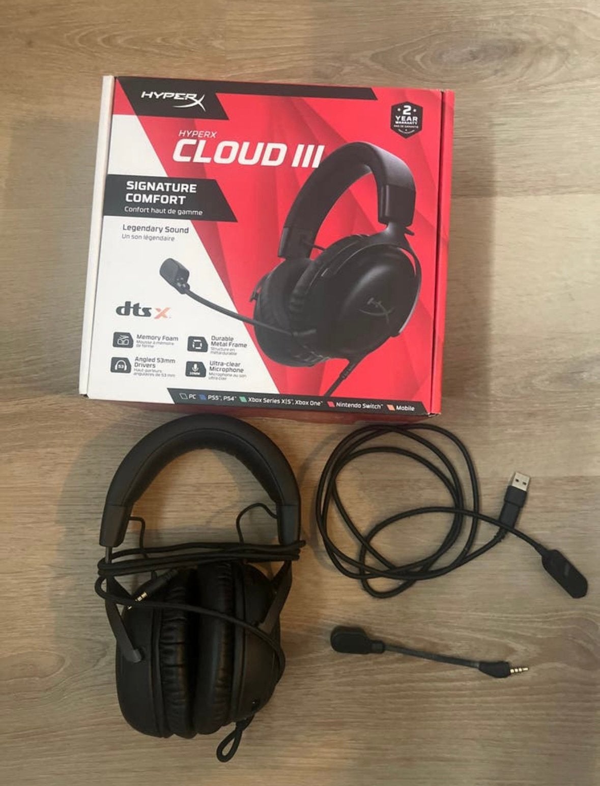 HyperX Cloud III Gaming Headset, Ophalen, Gaming headset, Zo goed als nieuw