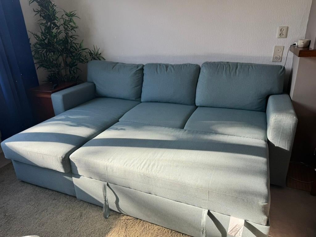 IKEA Corner Sofa with Pull-Out Bed and Storage, Ophalen, Gebruikt, Hoekbank, Driepersoons