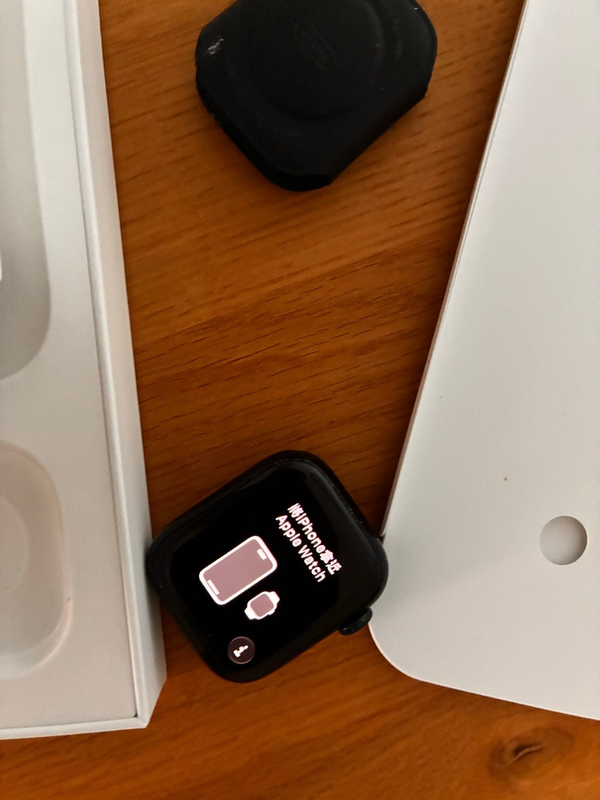 Apple Watch Series 8 41mm Midnight Aluminium Case, Zwart, IOS, Ophalen of Verzenden, Waterdicht