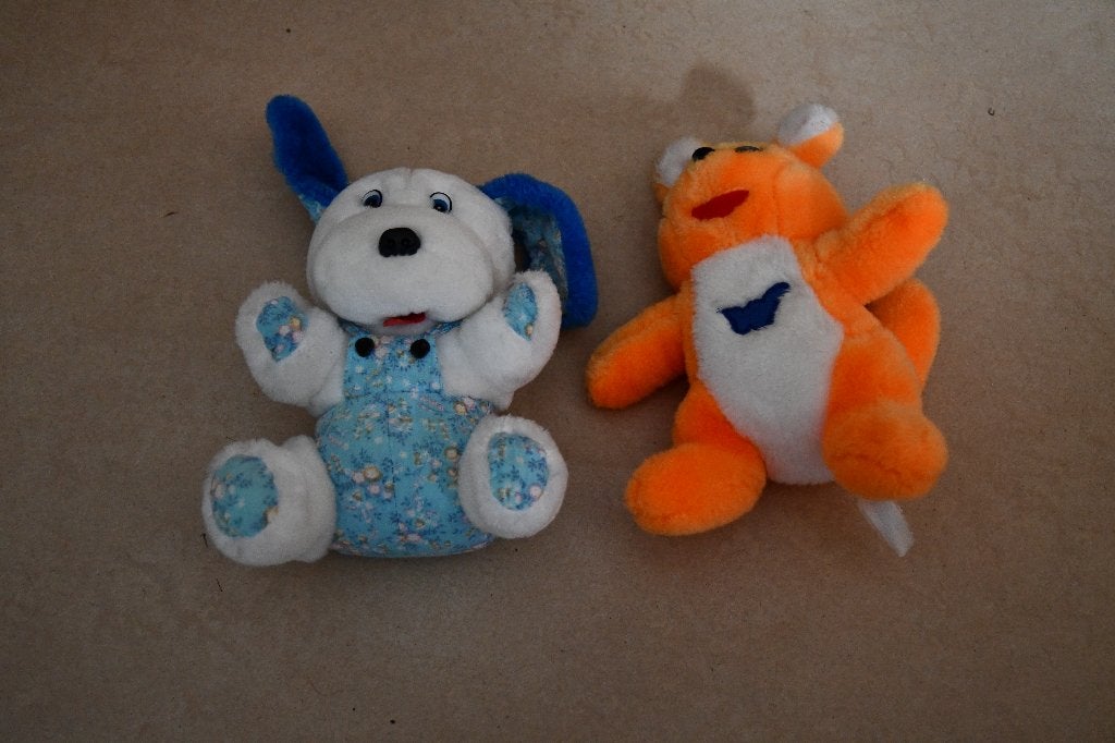 Twee ongebruikte pluche knuffels, Oranje, Overige merken, Overige karakters, Ophalen of Verzenden