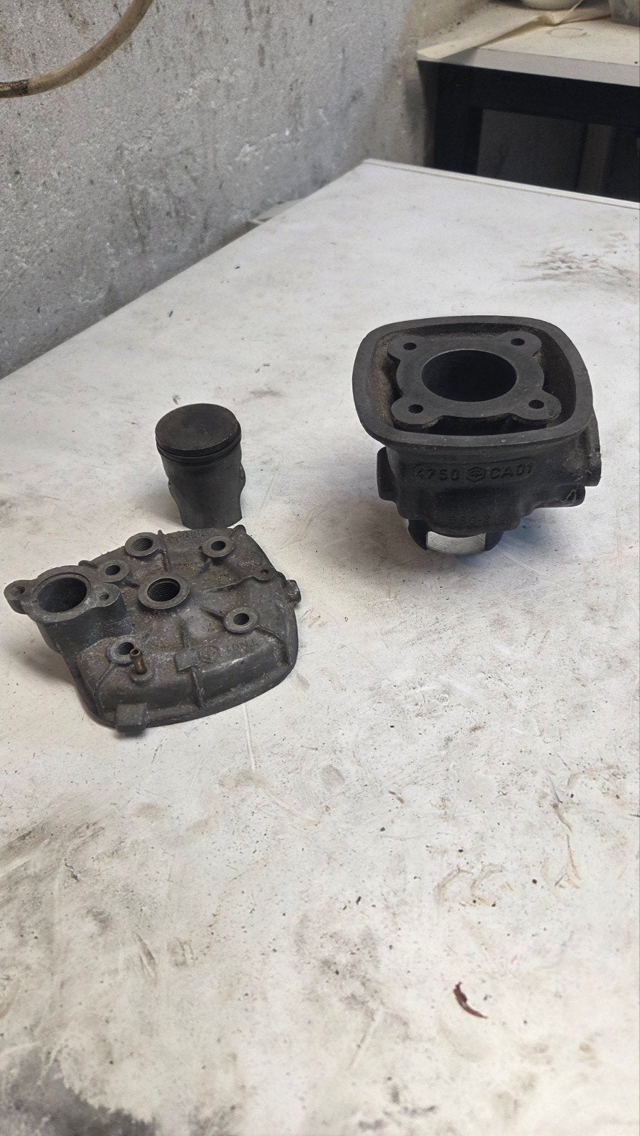 50cc Piaggio LC Cilinder met zuiger, Ophalen of Verzenden, Gebruikt, Cilinder, Piaggio