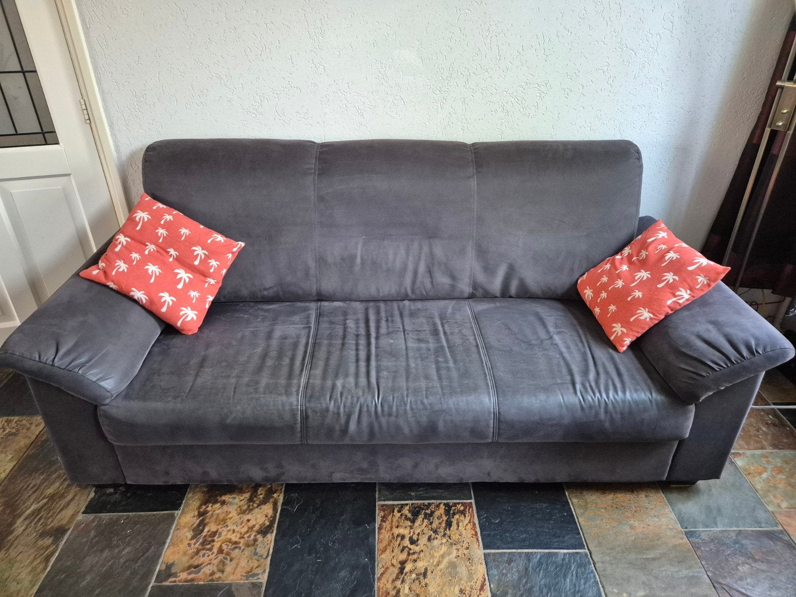 STOFFEN BANK, Huis en Inrichting, Banken | Bankstellen, Ophalen, Gebruikt, 75 tot 100 cm