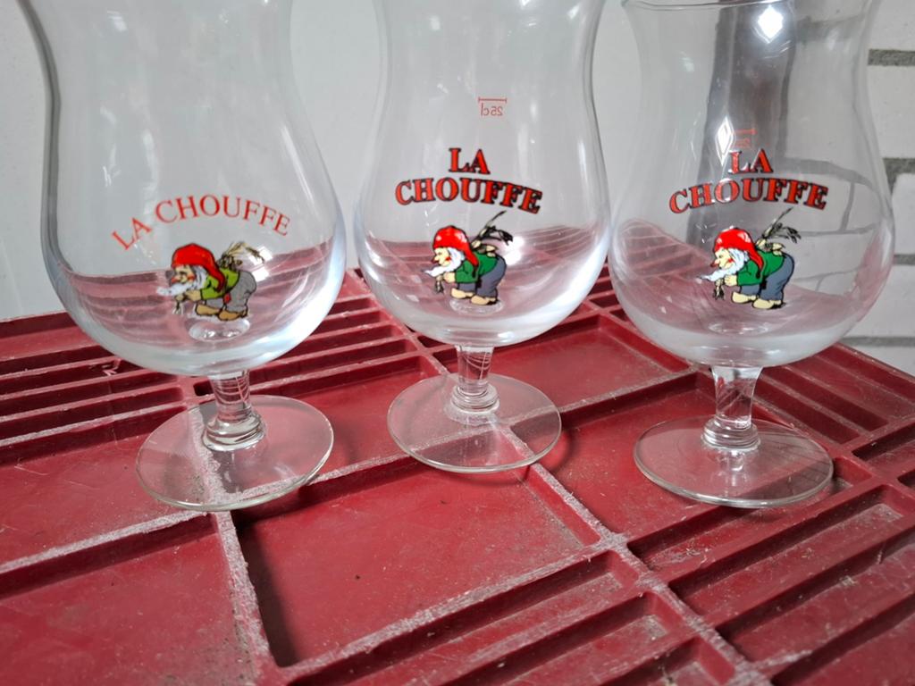 La Chouffe glazen, Ophalen of Verzenden, Nieuw
