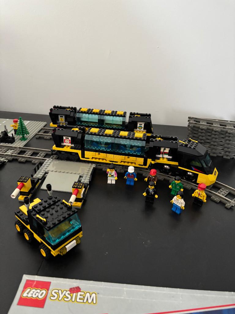 Lego trein set 4559 + drie andere sets; 4555, 4541 en 4532, Compleet, Overige thema's, Lego, Ophalen of Verzenden