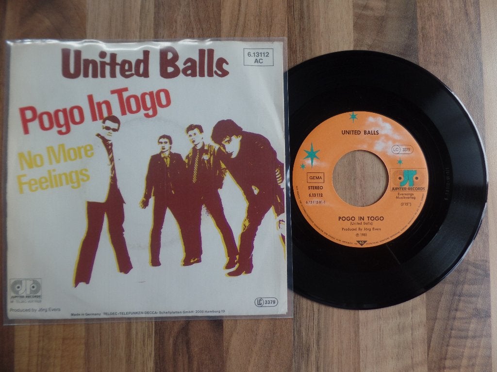 single  United Balls - Pogo In Togo, Cd's en Dvd's, Ophalen of Verzenden, Gebruikt, 7 inch, Pop