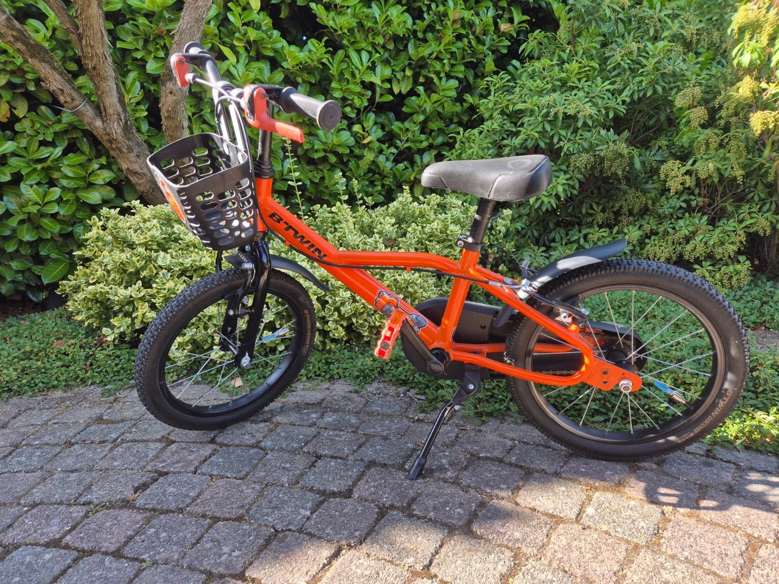 16 inch btwin kinderfiets, Ophalen, Staal, Velgrem, B'Twin