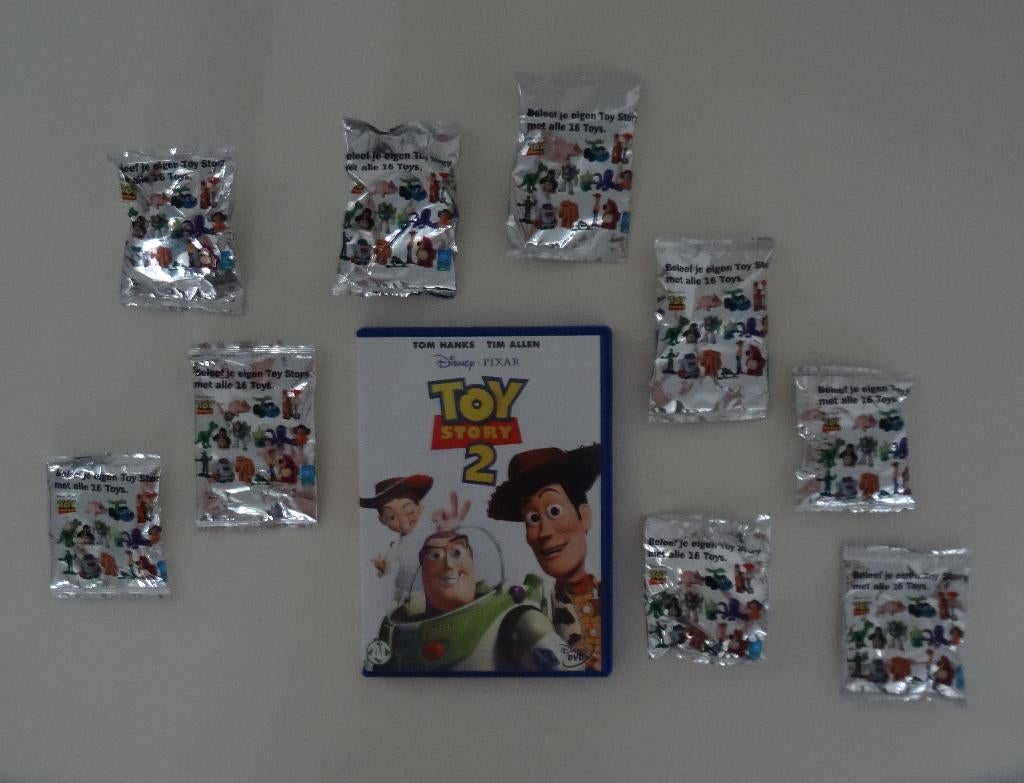 Nieuwe dvd Toy Story 2 en 9 Toy Story zakjes, Alle leeftijden, Ophalen of Verzenden, Zo goed als nieuw, Amerikaans